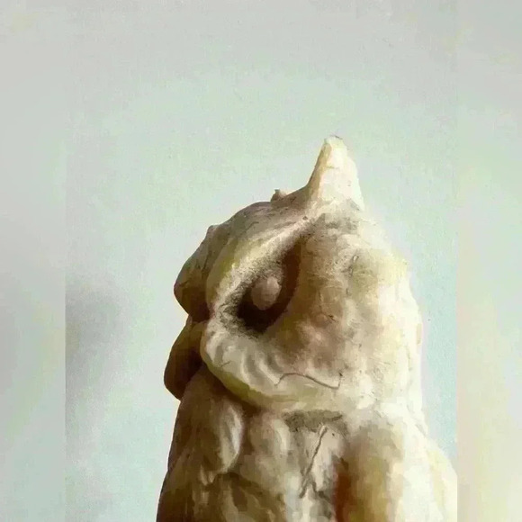 Owl Retro Victorian Style Folklore Witchy Goth Wax Candle Home Decor Bees Wax - Picture 6 of 8